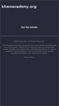 Mobile Screenshot of khanacadeny.org